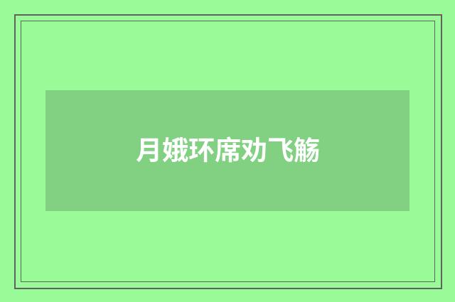 月娥环席劝飞觞