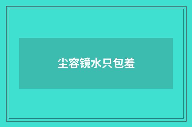 尘容镜水只包羞