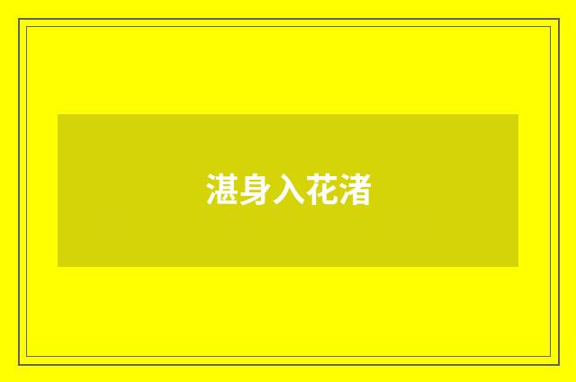 湛身入花渚