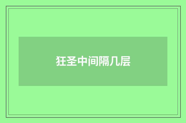 狂圣中间隔几层
