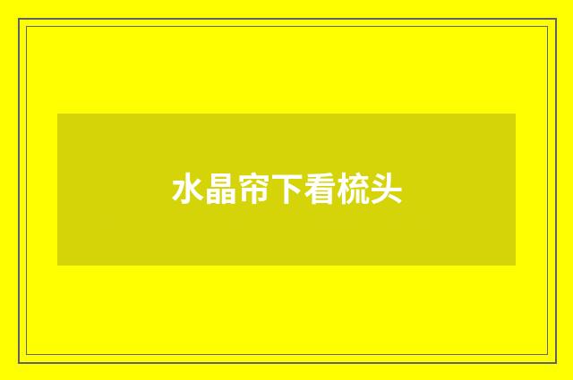 水晶帘下看梳头