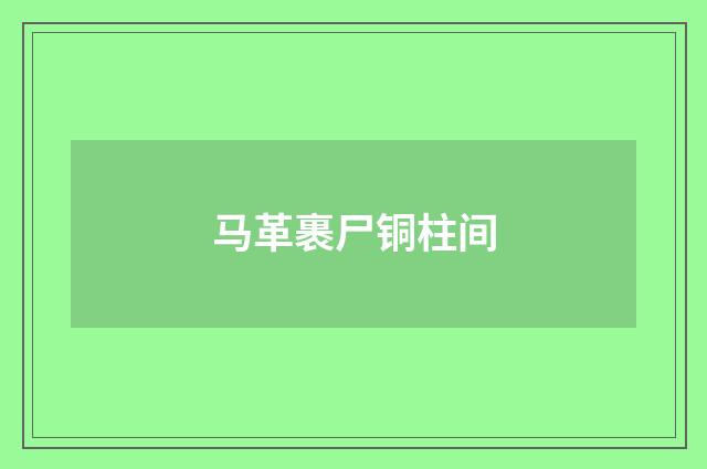 马革裹尸铜柱间