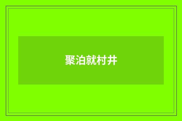 聚泊就村井