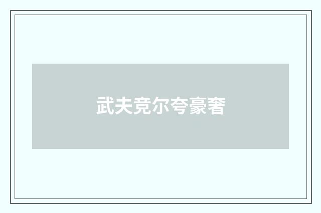 武夫竞尔夸豪奢