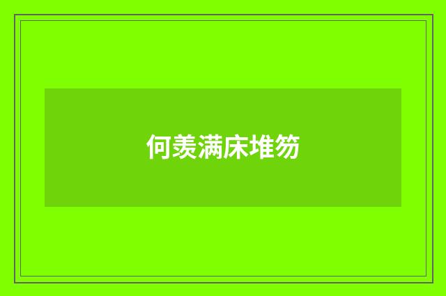 何羡满床堆笏