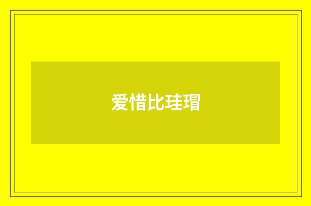 爱惜比珪瑁
