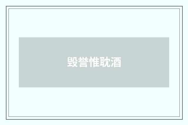 毁誉惟耽酒