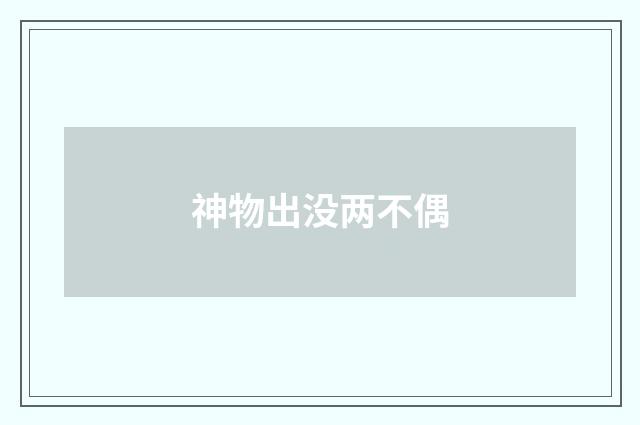神物出没两不偶