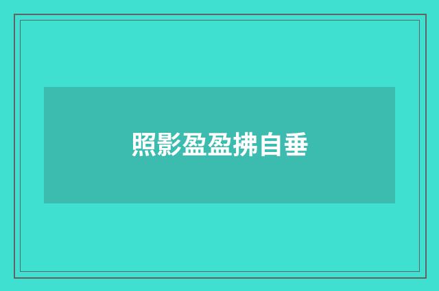 照影盈盈拂自垂