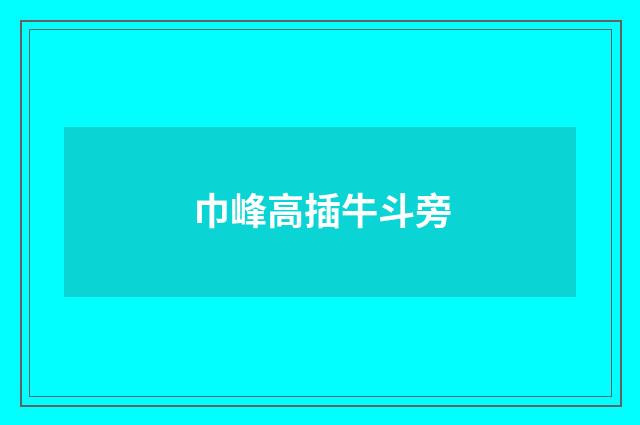 巾峰高插牛斗旁