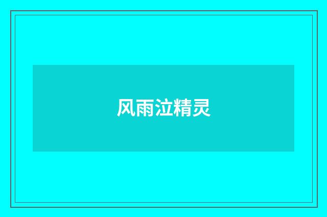 风雨泣精灵
