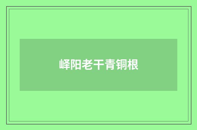 峄阳老干青铜根