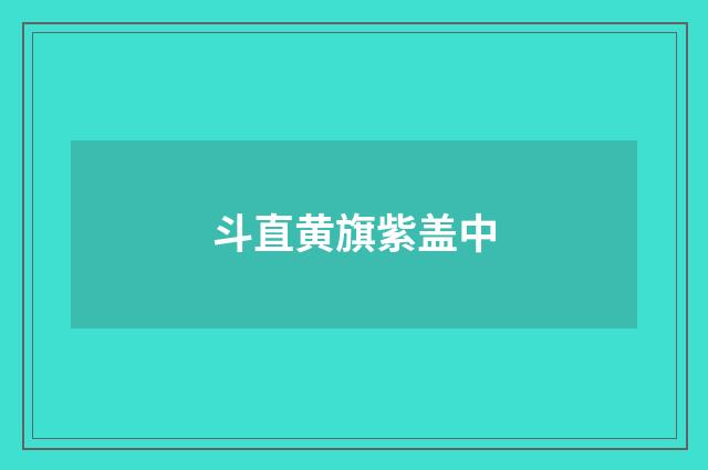 斗直黄旗紫盖中