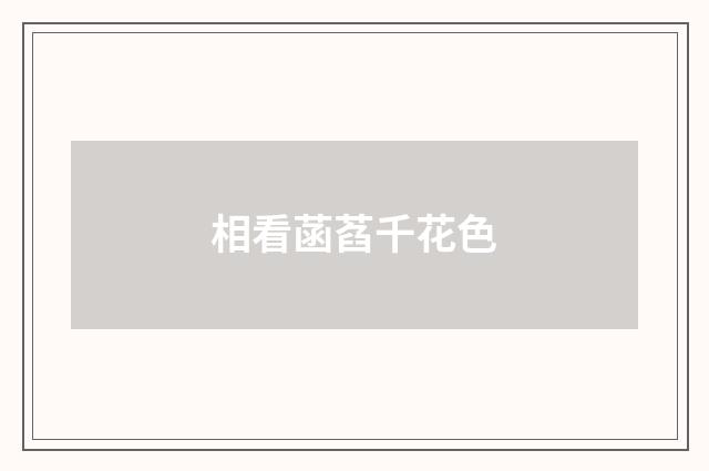 相看菡萏千花色