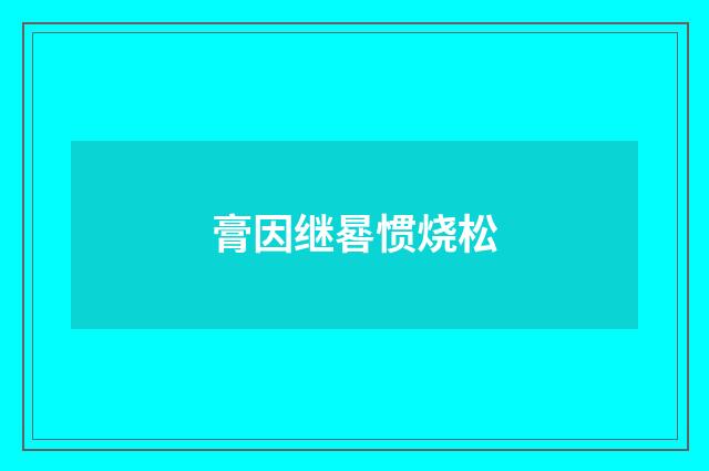 膏因继晷惯烧松