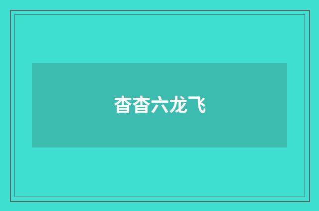 杳杳六龙飞