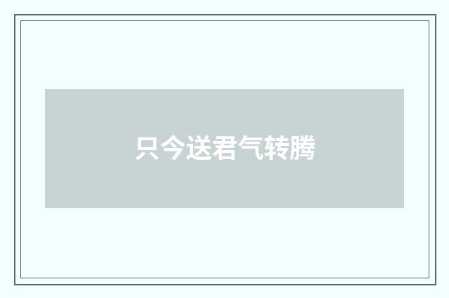 只今送君气转腾