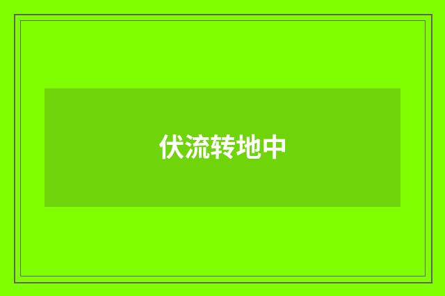 伏流转地中