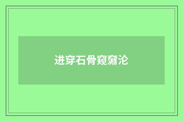 进穿石骨窥奫沦