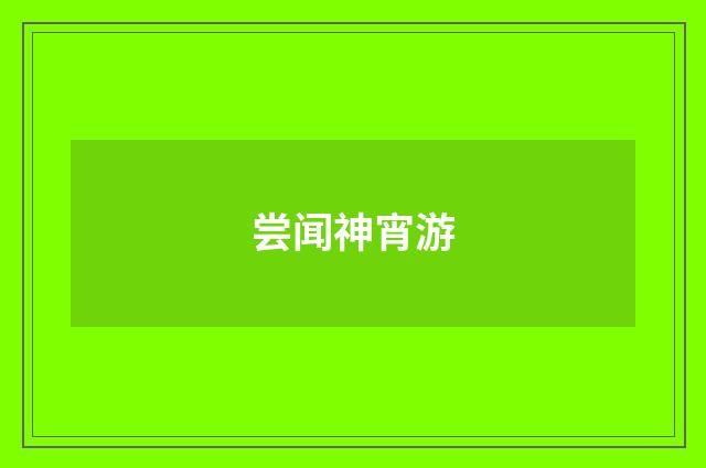 尝闻神宵游