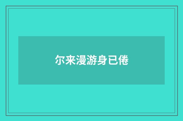 尔来漫游身已倦