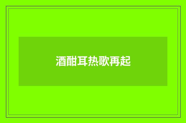 酒酣耳热歌再起