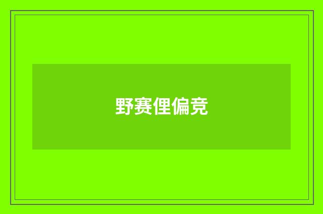 野赛俚偏竞