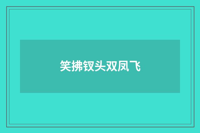 笑拂钗头双凤飞
