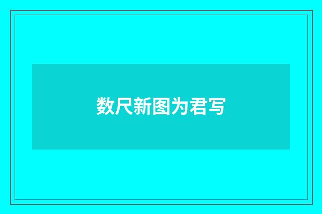 数尺新图为君写