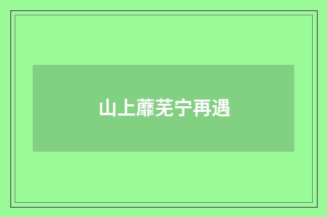 山上蘼芜宁再遇