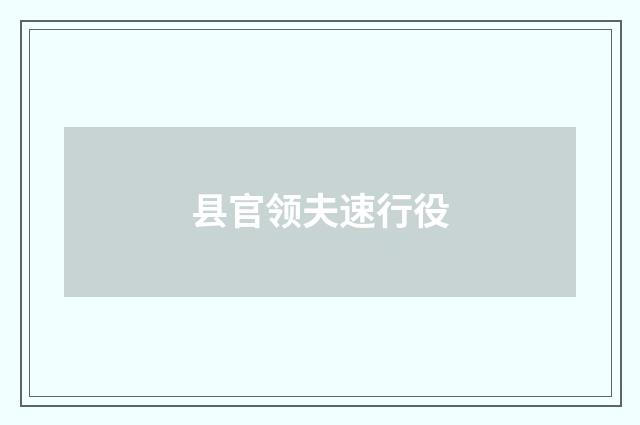 县官领夫速行役