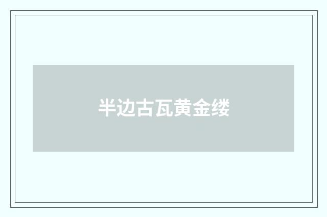 半边古瓦黄金缕