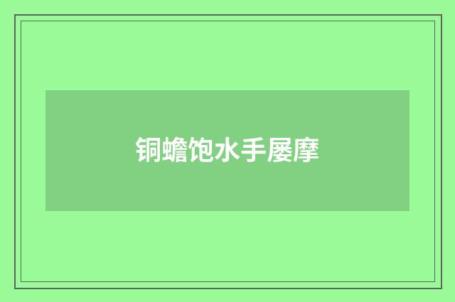 铜蟾饱水手屡摩