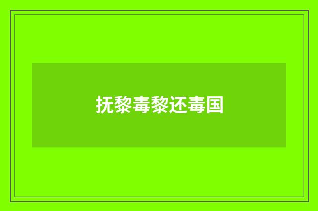 抚黎毒黎还毒国