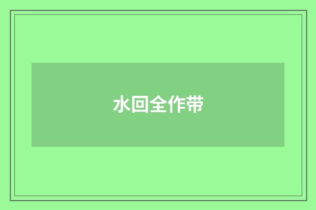 水回全作带