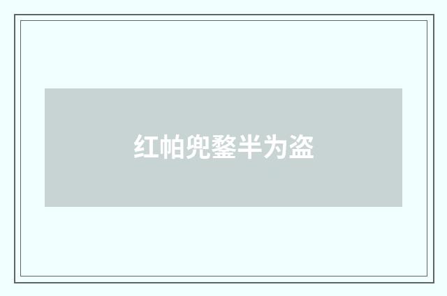 红帕兜鍪半为盗