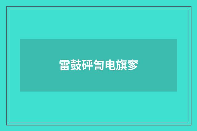 雷鼓砰訇电旗奓