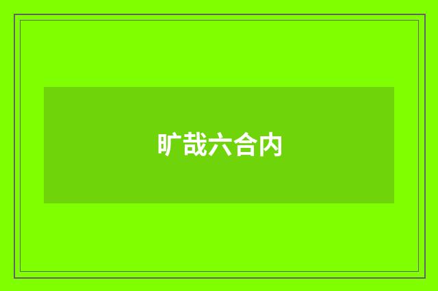 旷哉六合内