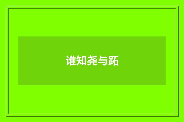 谁知尧与跖