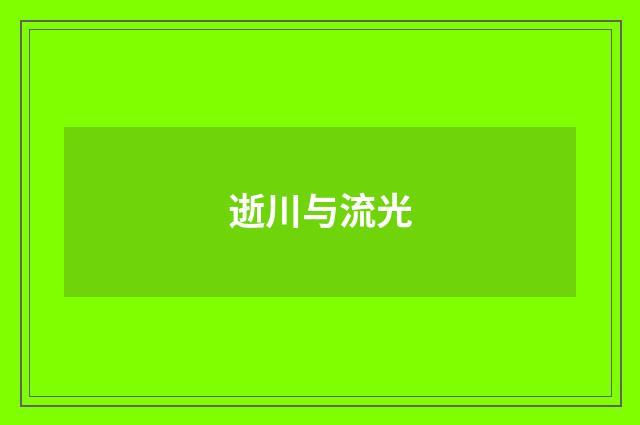 逝川与流光