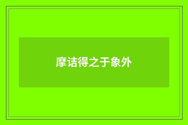 摩诘得之于象外