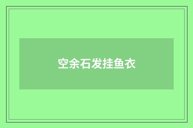 空余石发挂鱼衣