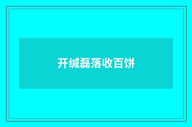 开缄磊落收百饼