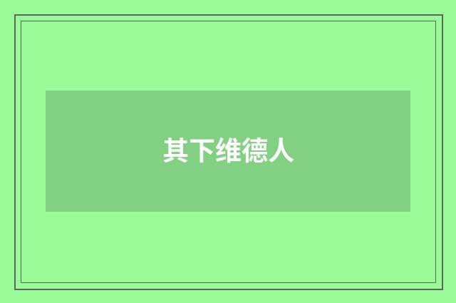 其下维德人