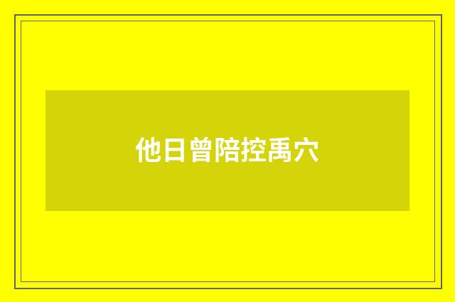 他日曾陪控禹穴