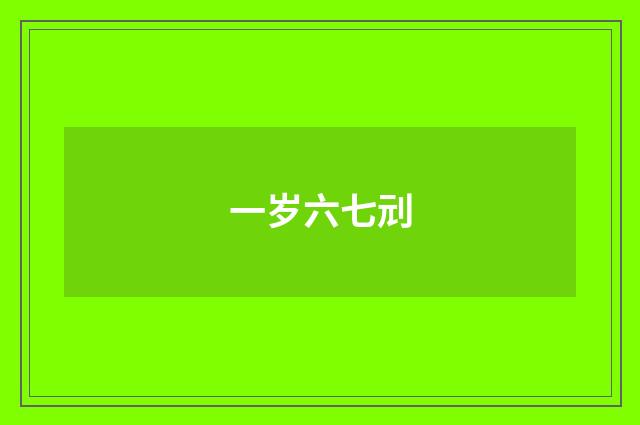 一岁六七刓