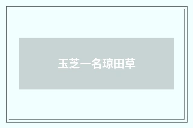 玉芝一名琼田草