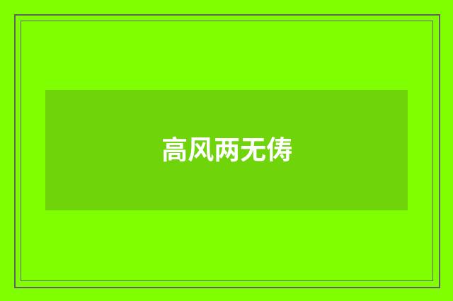 高风两无俦