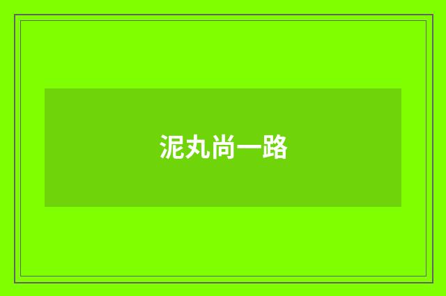 泥丸尚一路