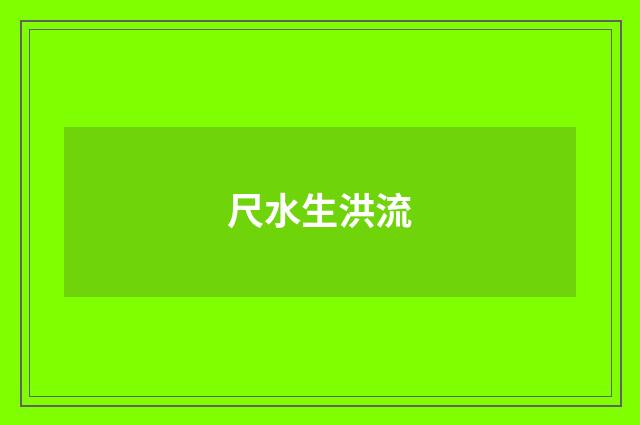 尺水生洪流